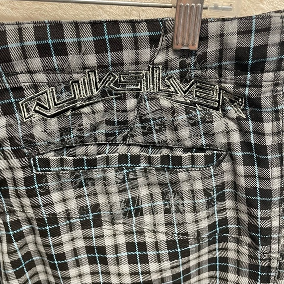 Quicksilver men’s plaid shorts skater grunge Y2K size 30 - Picture 4 of 7